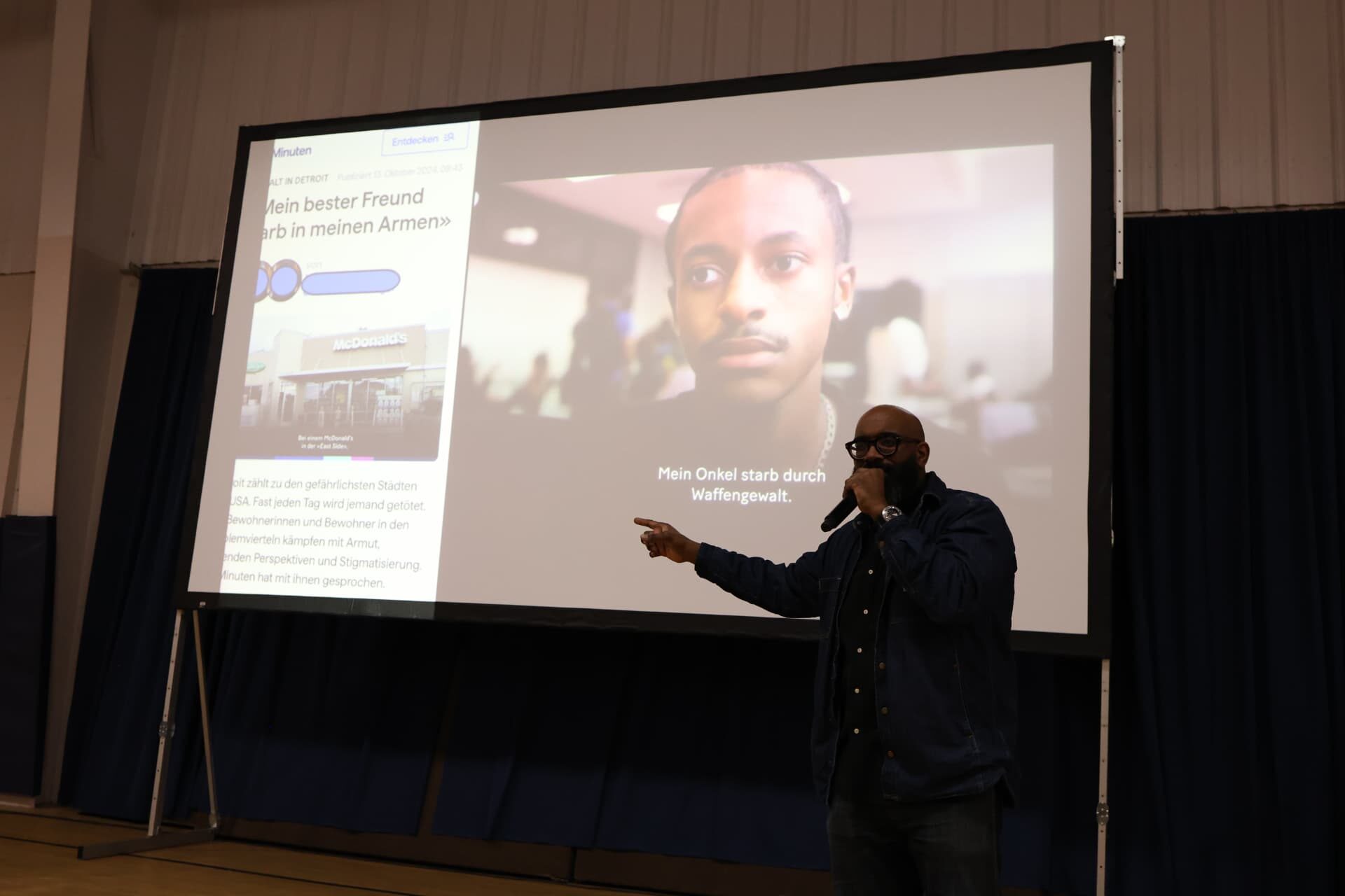 Guests and community members at an ADAPT Narrative screening or event, photo 1