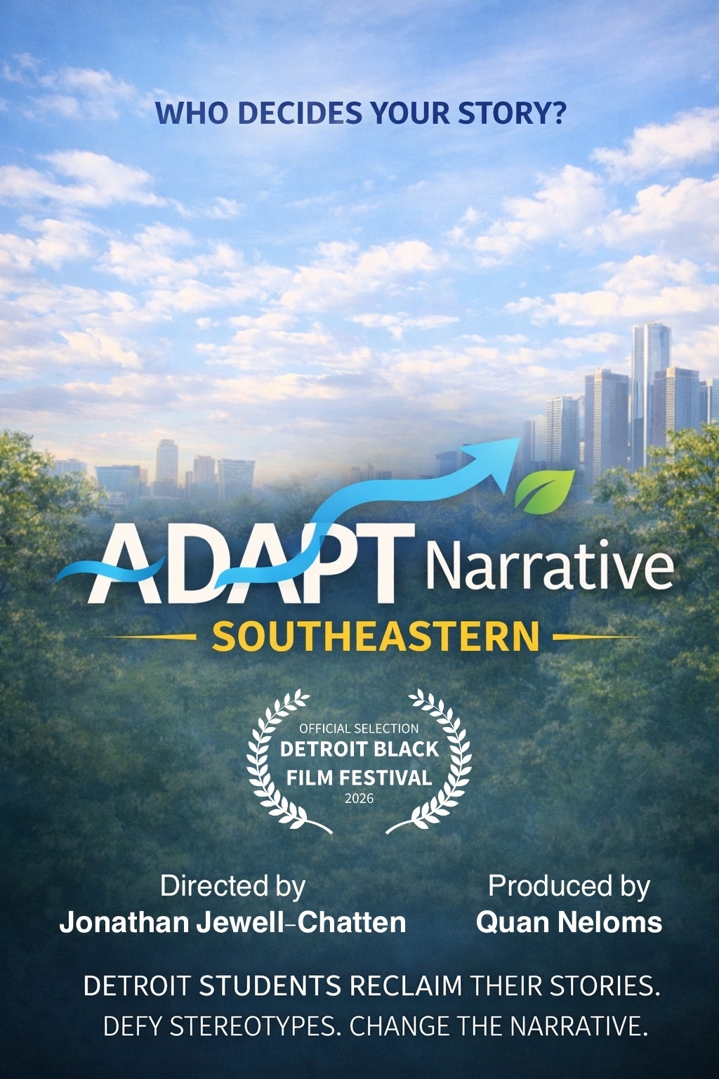 Official poster for The ADAPT Narrative: Southeastern, an official selection of the Detroit Black Film Festival 2026